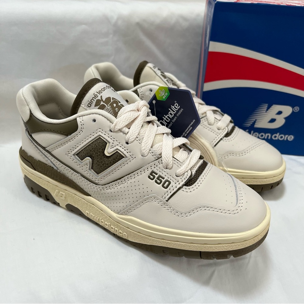 Aime Leon Dore × New Balance 550 Sneakers (Olive)